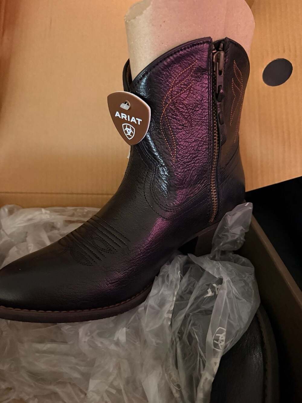 Ariat Darlin Western Boot Size 10 Old Black